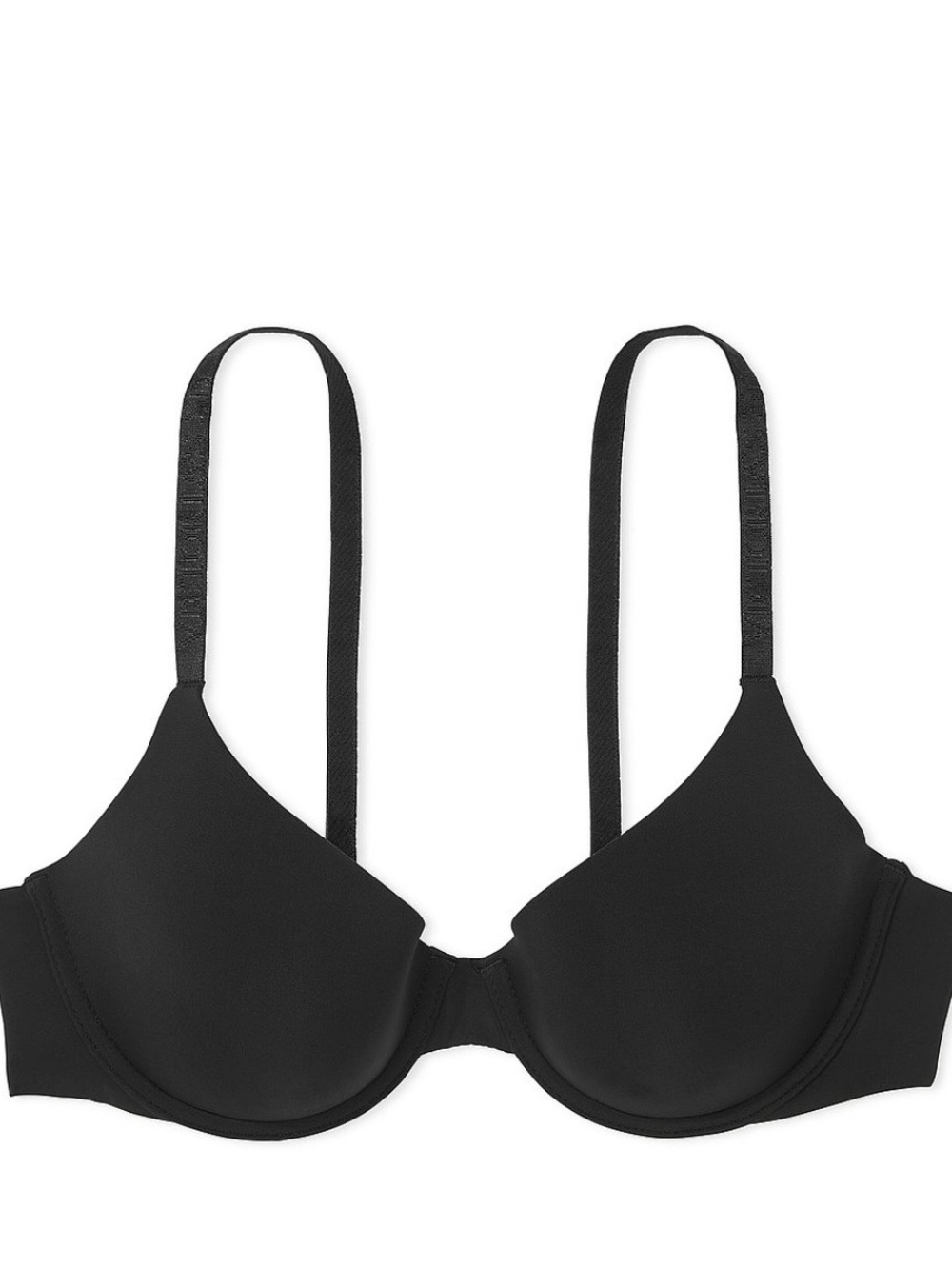 Victorias Secret The T-shirt Lightly Lined Smooth Demi Bra Black 36C New!